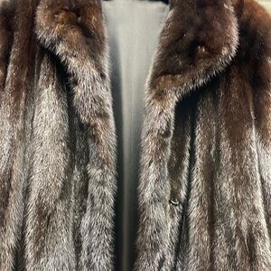 Chocolate brown Mink coat